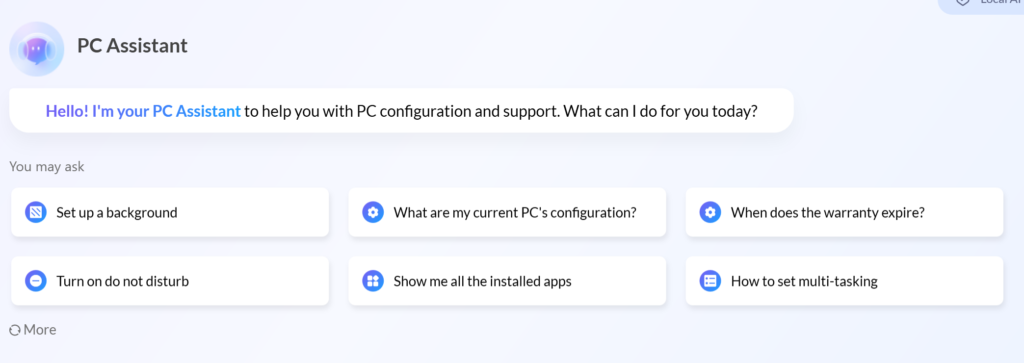 Lenovo AI Now PC Assistant