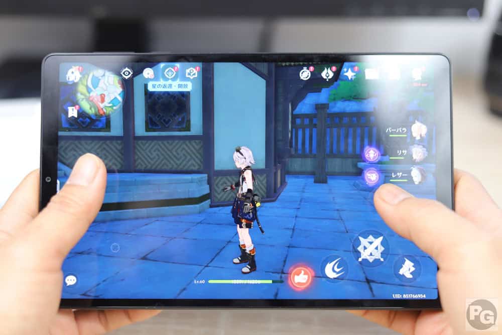 Legion Tab (8.8”, 3)で原神が快適にできるか検証。