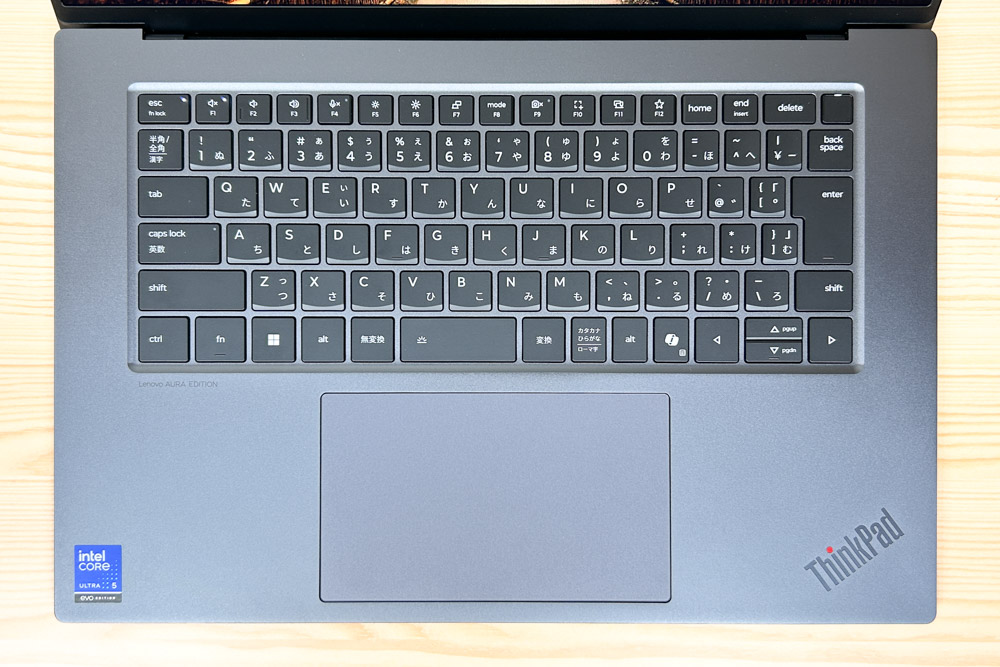 ThinkPad X9 15 Gen 1 Aura Edition(15.3型 Intel) トラックポイントが無い