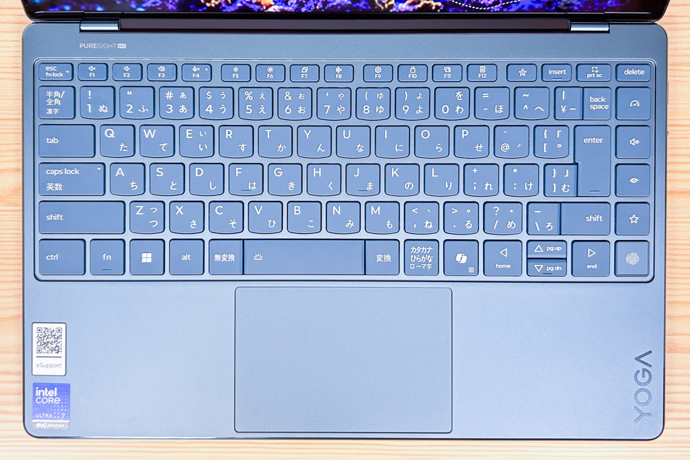 Lenovo Yoga Slim 9i Gen 10(14型 Intel) キーボード