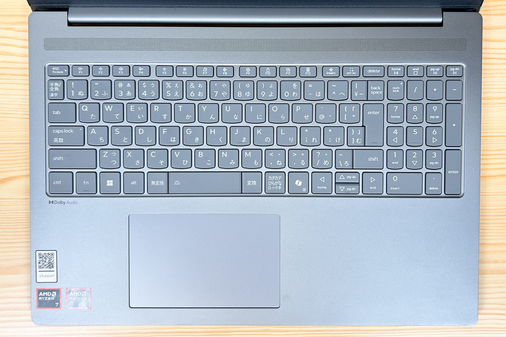 Lenovo IdeaPad Slim 5 Gen 10(16型 AMD) キーボード
