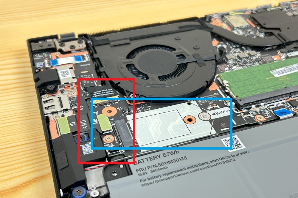 Lenovo ThinkPad T14 Gen 6 AMD(14型 AMD) SSD増設方法 (2)