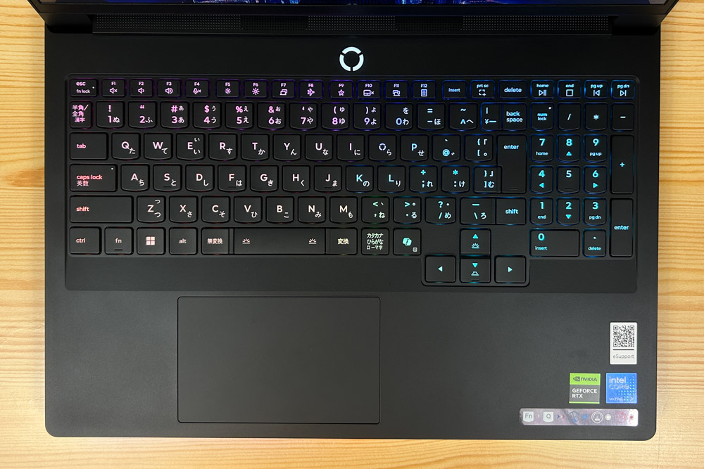 Lenovo Legion Pro 7i Gen 10(16型 Intel) キーボード