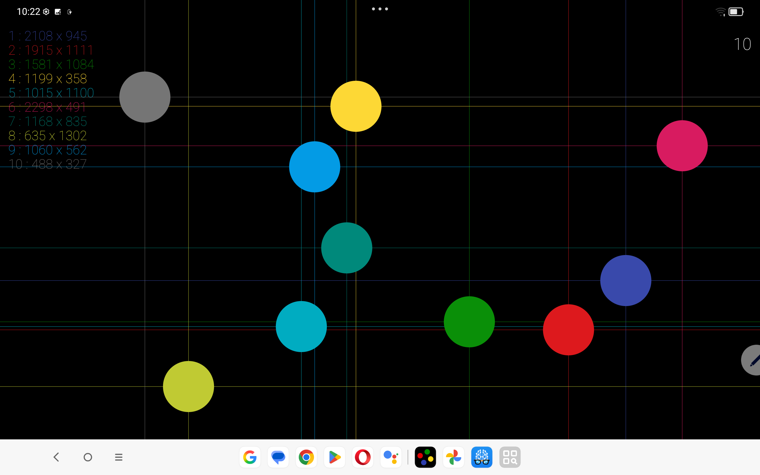 Lenovo Idea Tab マルチタッチテスト