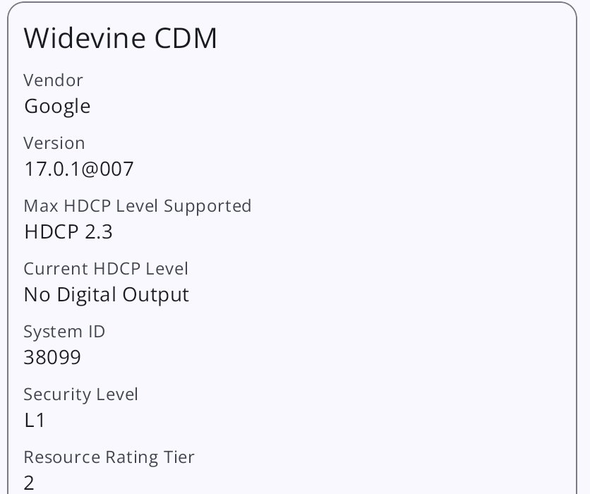 Lenovo Idea Tab Plus Widevine L1対応