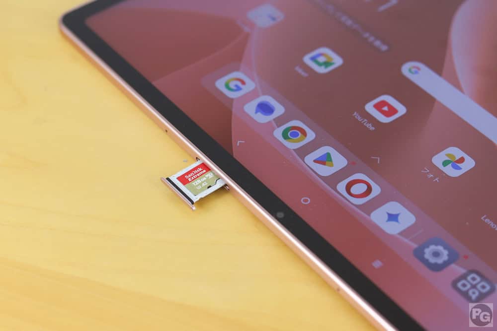 Lenovo Idea Tab PlusのmicroSDカードリーダー