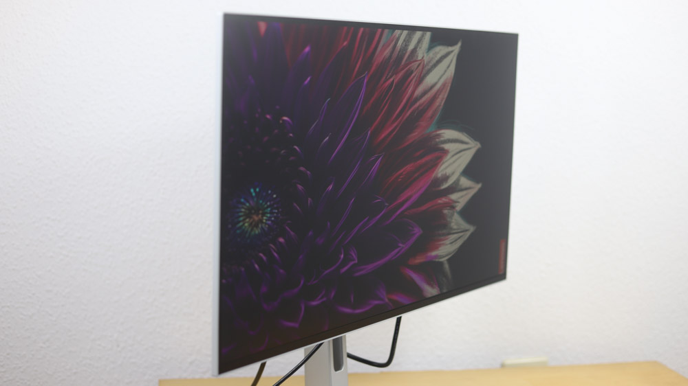 L27h-4A ディスプレイ　視野角チェック　横から