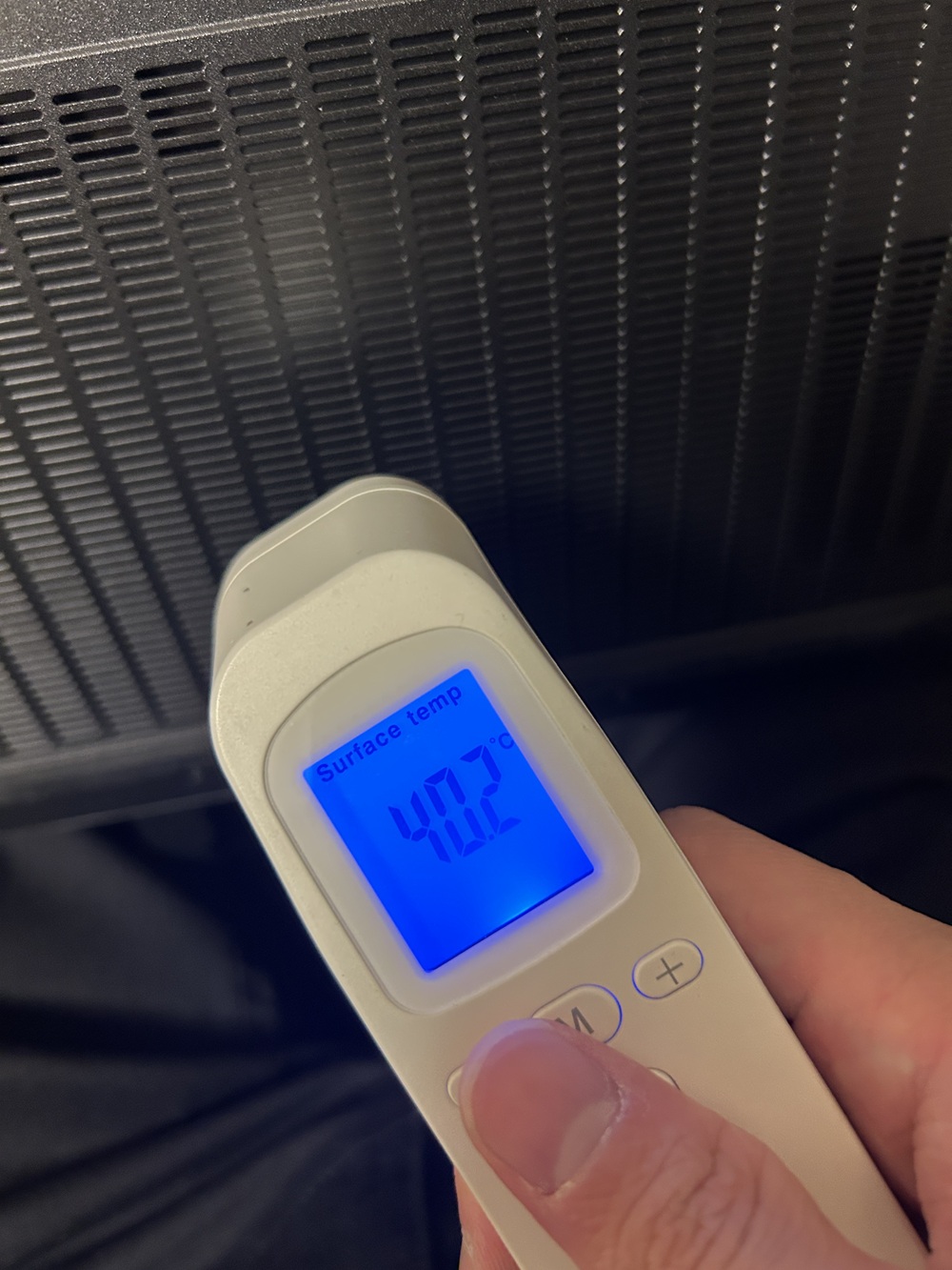 Lenovo Legion 5i Gen 10 ベンチマーク計測時のPC底面温度