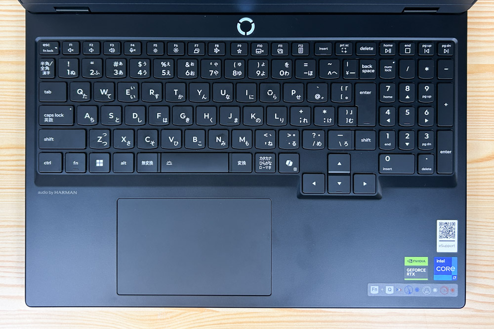 Lenovo Legion 5i Gen 10 キーボード