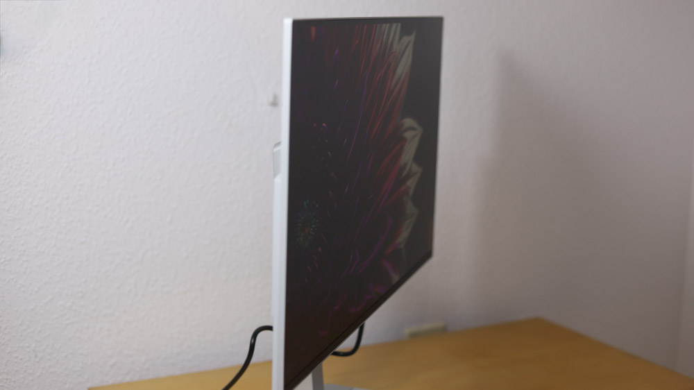 L27h-4A ディスプレイ　視野角チェック　真横から