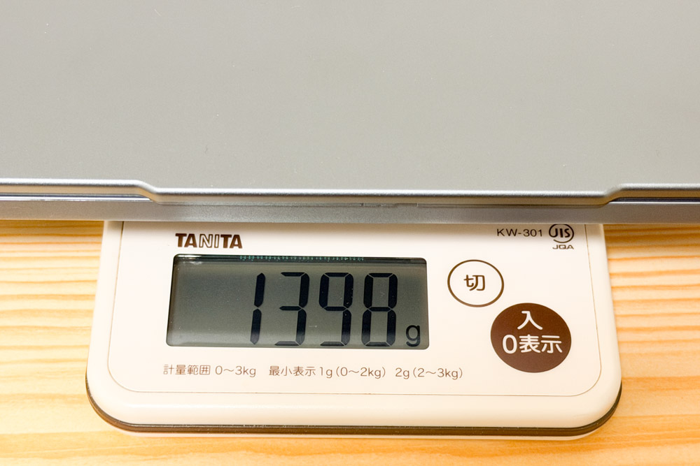 Lenovo IdeaPad Slim 3 Gen 10 (14型 AMD)　重さ計測