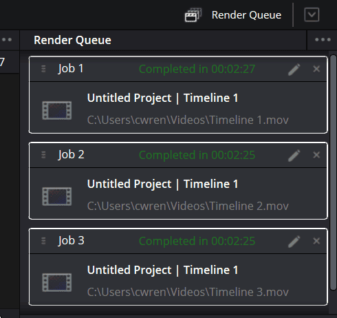 Lenovo LOQ 15AHP10(15.6型 AMD) 4K動画レンダリング時間計測結果