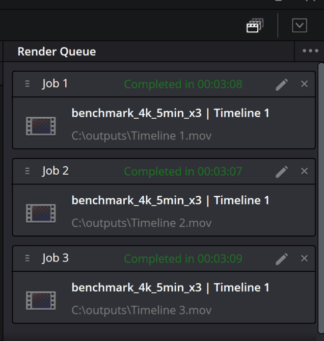 Lenovo Yoga Slim 7i Ultra Gen 11 Aura Edition(14型 Intel)　4K動画エンコード時間計測結果・3回の平均は3分8秒と速い