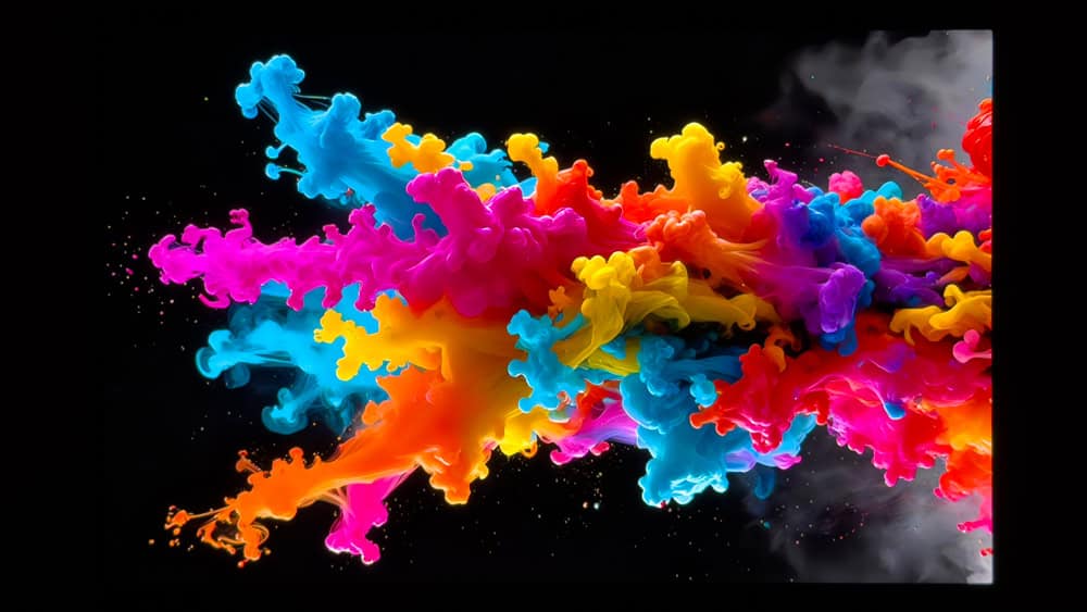 Lenovo Yoga Slim 7i Ultra Gen 11 Aura Edition(14型 Intel)　ディスプレイ　黒の描写力をチェック. POLEDディスプレイで、黒の再現債が高い