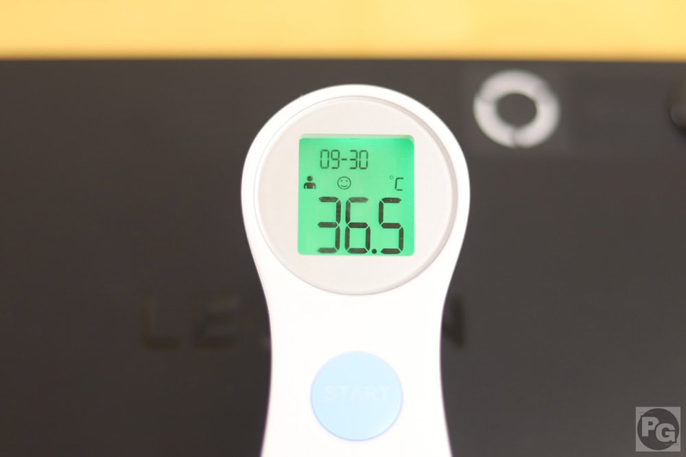 Antutuベンチマーク計測後のLegion Tab 8.8 5の背面温度36.5度