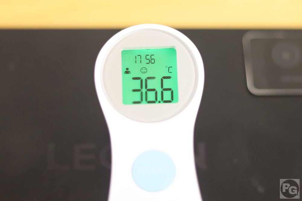 Antutuベンチマーク計測後のLegion Tab 8.8 3の背面温度36.6度