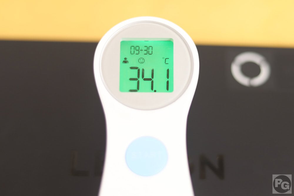 Antutuベンチマーク計測前のLegion Tab 8.8 5の背面温度34.1度