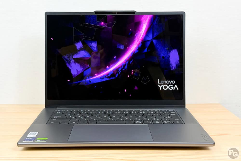 Lenovo Yoga Pro 7i Gen 11 Aura Edition(15.3型 Intel)正面から撮影