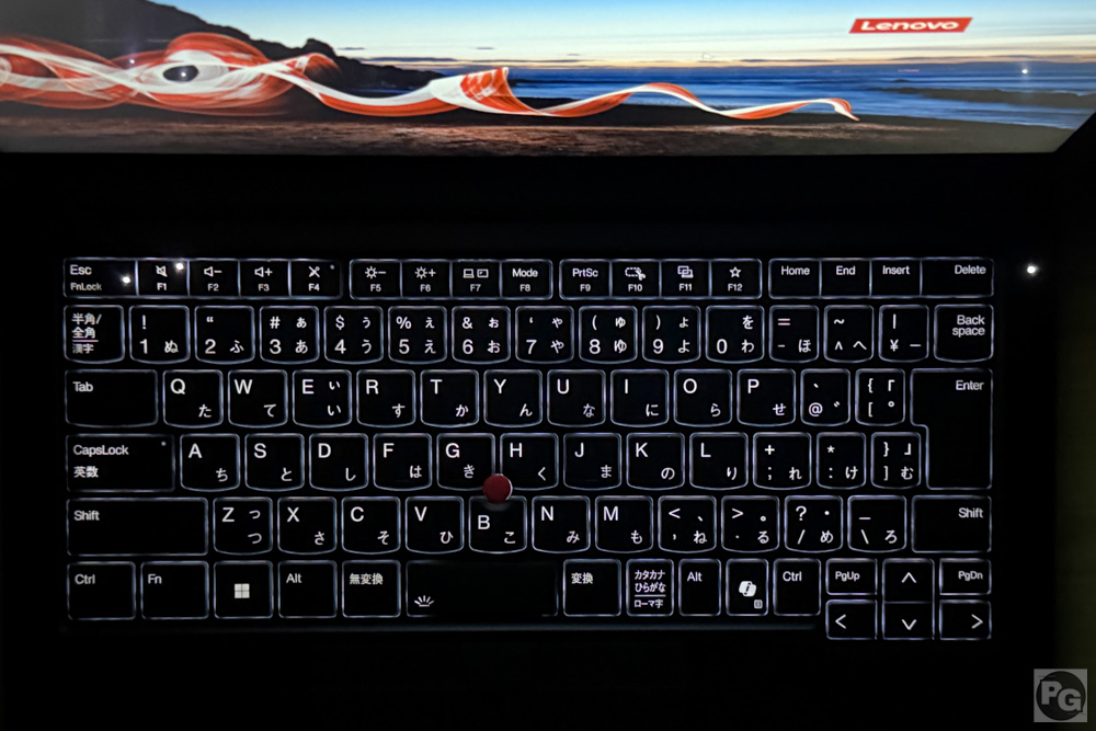 Lenovo ThinkPad E14 Gen 7 ILL(14型 Intel)バックライトが明るいので暗所での視認性も高い