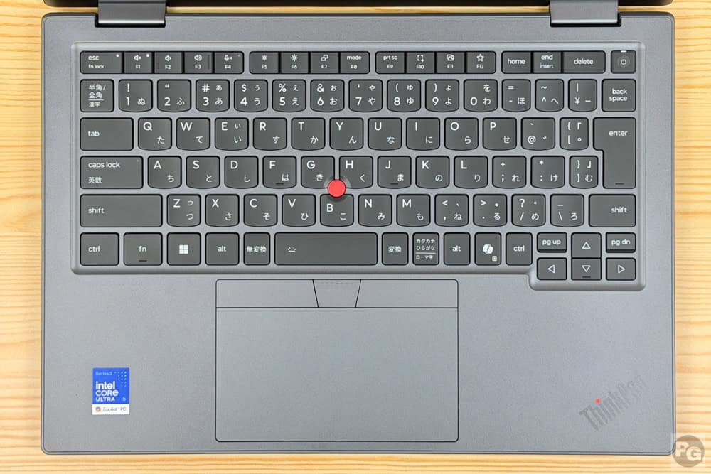 ThinkPad X1 2-in-1 Gen 11 Aura Edition (14型 Intel)　高品質で打ちやすいキーボード
