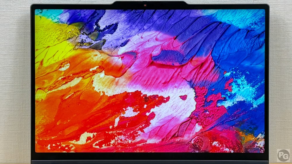 ThinkPad X1 2-in-1 Gen 11 ディスプレイの色域確認。sRGB 100％でとても色鮮やか
