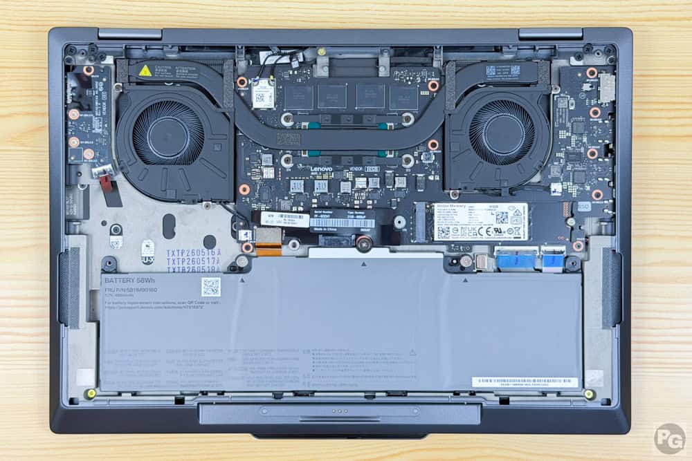 ThinkPad X1 2-in-1 Gen 11筐体内部