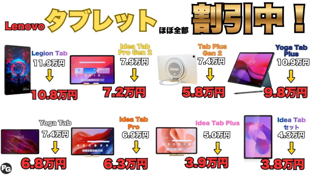 Lenovoタブレットセール！クーポン＋ポイント10倍で今が買い時！おすすめ機種と特徴を網羅