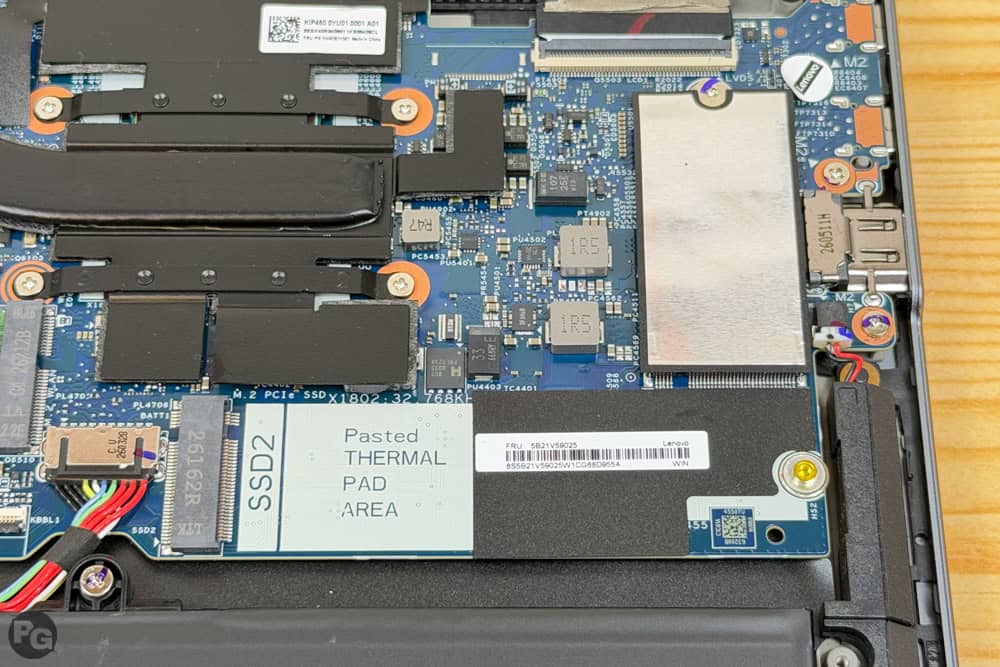 ThinkBook 14x (14型 Intel)　筐体内部